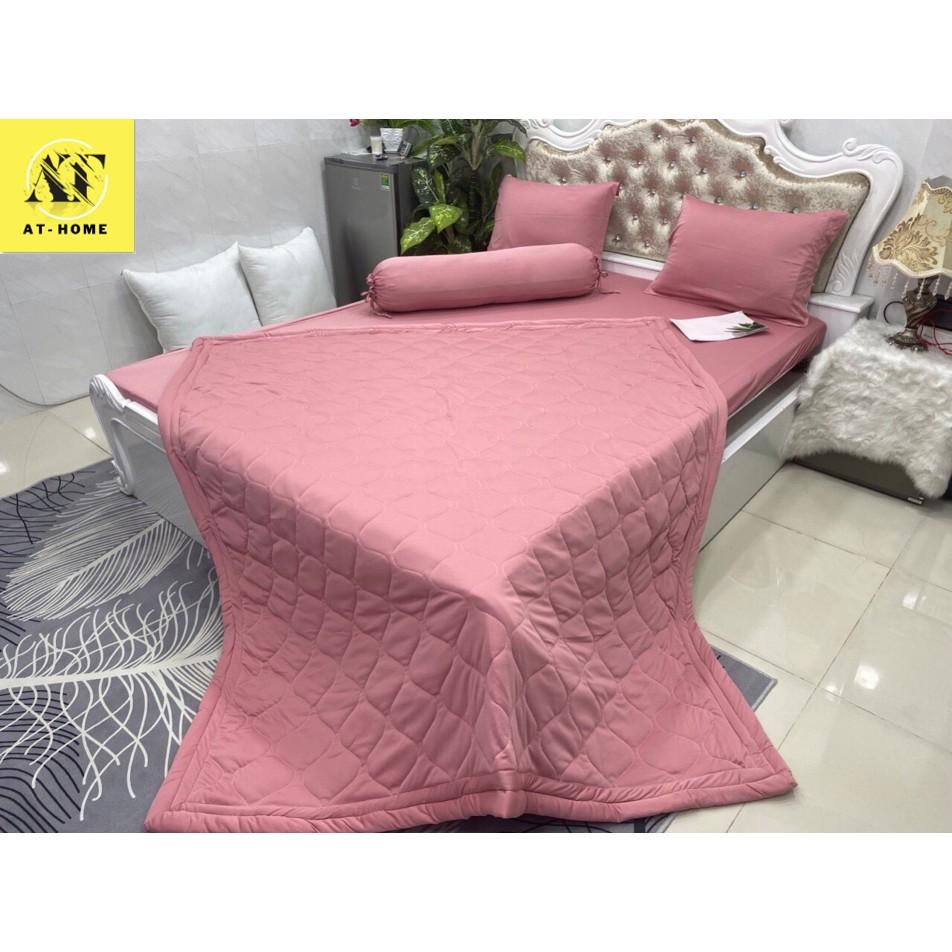 Trọn bộ 5 Món Chăn GA THUN LẠNH TRƠN HÀN QUỐC kèm Mền LAN PHAM BEDDING