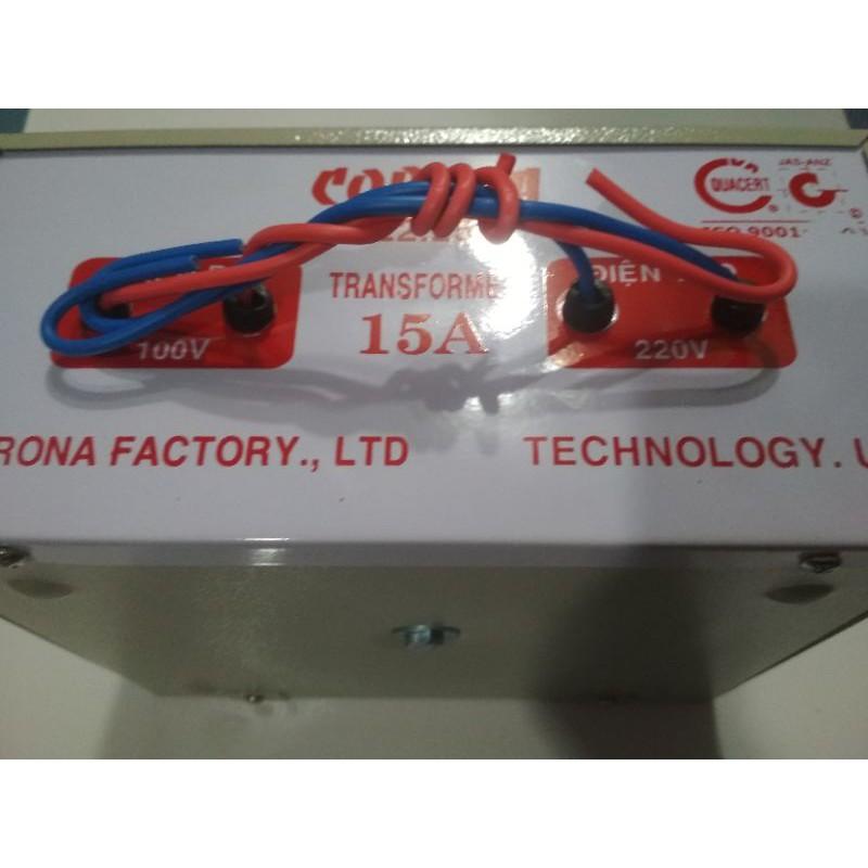 Biến áp 15A Chuyển từ 220v xuống 110v không tiêu hao điện năng - Hàng chính hãng