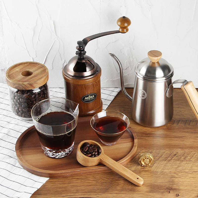 ẤM RÓT NƯỚC CAFE DE TIAMO KETTLE WOODEN HANDLE (HA1653) - 700ML