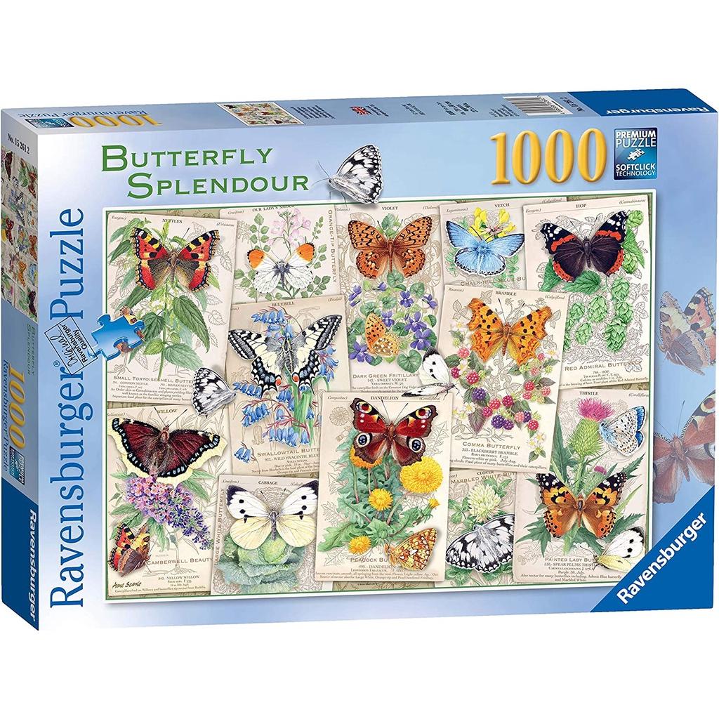 Tranh ghép Ravensburger Puzzle Butterfly Splendour 1000 mảnh