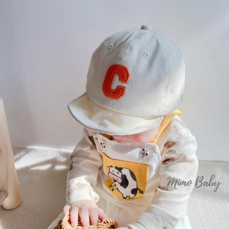 Mũ lưỡi trai họa tiết chữ C cho bé MH21 Mimo Baby