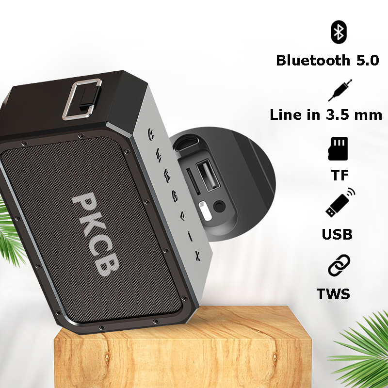 Bộ Loa Bluetooth không dây nghe nhạc, micro bluetooth không dây hát Karaoke cao cấp 120W công suất lớn Super Bass có cổng usb, thẻ nhớ, line 3.5mm pin 15600MAH sạc Type C Chip DSP loa kết nối TWS lên 240W Hàng Chính Hãng PKCB