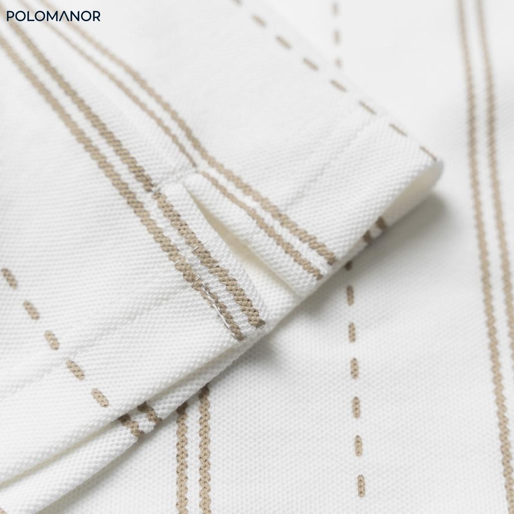 Áo Polo nam cổ bẻ ROSS vải cá sấu cotton CMC, nam tính, thanh lịch, sang trọng - POLOMANOR