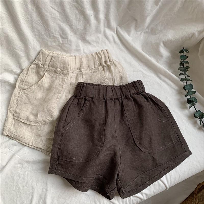 Quần Short vải Linen cho bé