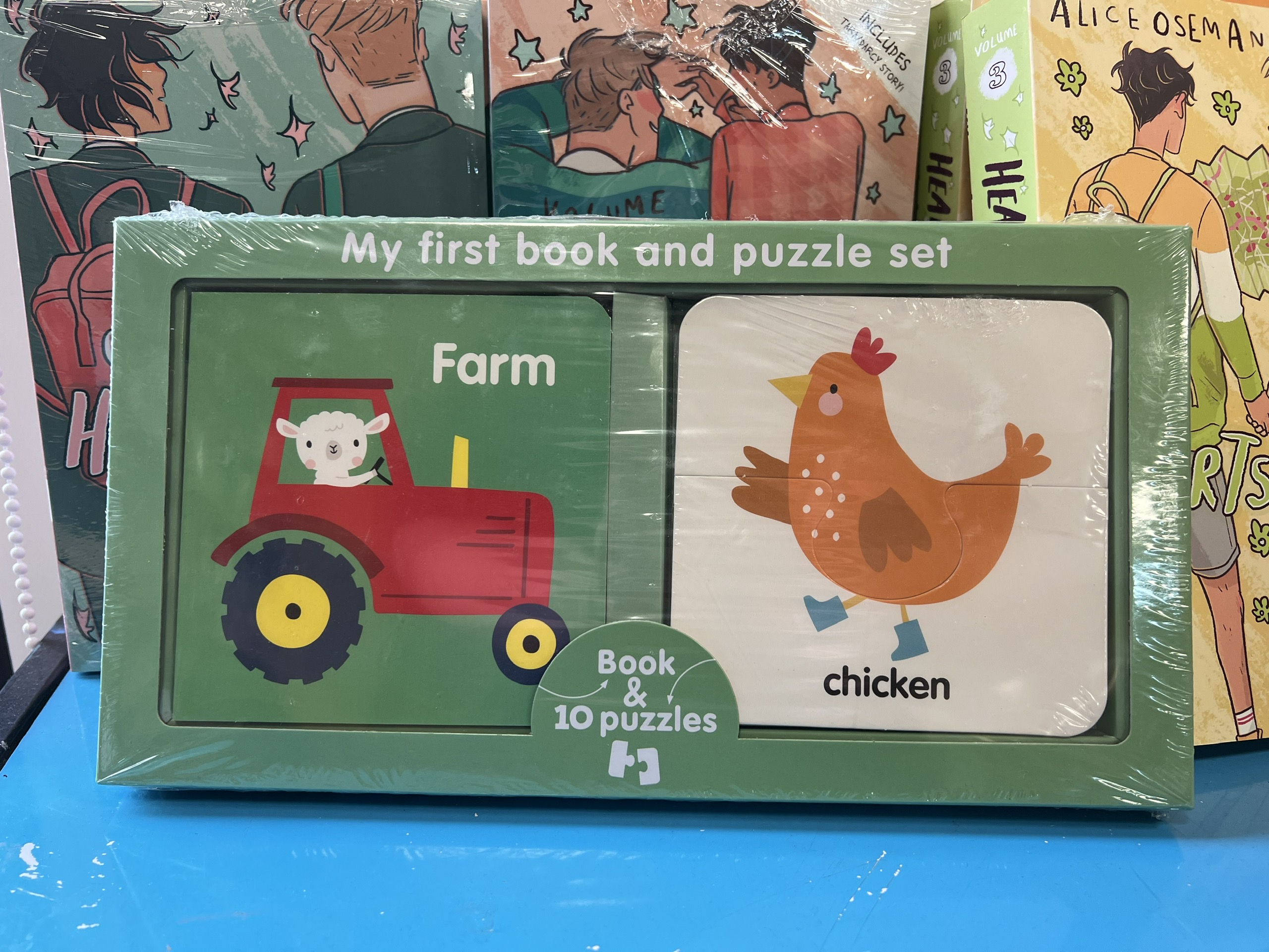 Bộ sách học và xếp hình tiếng Anh: First Learning Book And Puzzle Set: Farm