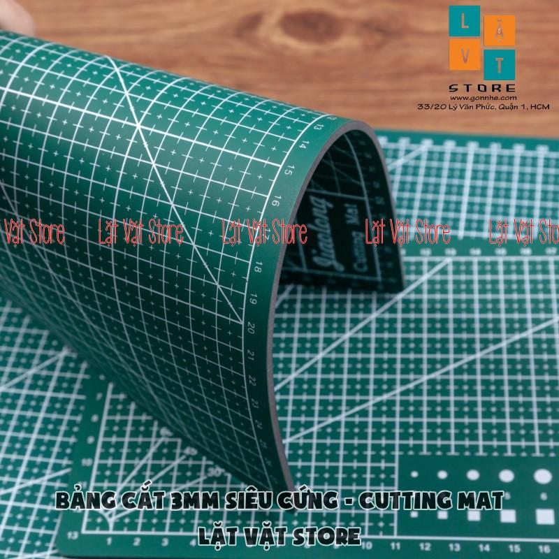 Bảng cắt làm đồ thủ công, tấm lót siêu cứng - Cutting Mat khổ A2,A3, A4, A5 - Dày 3mm