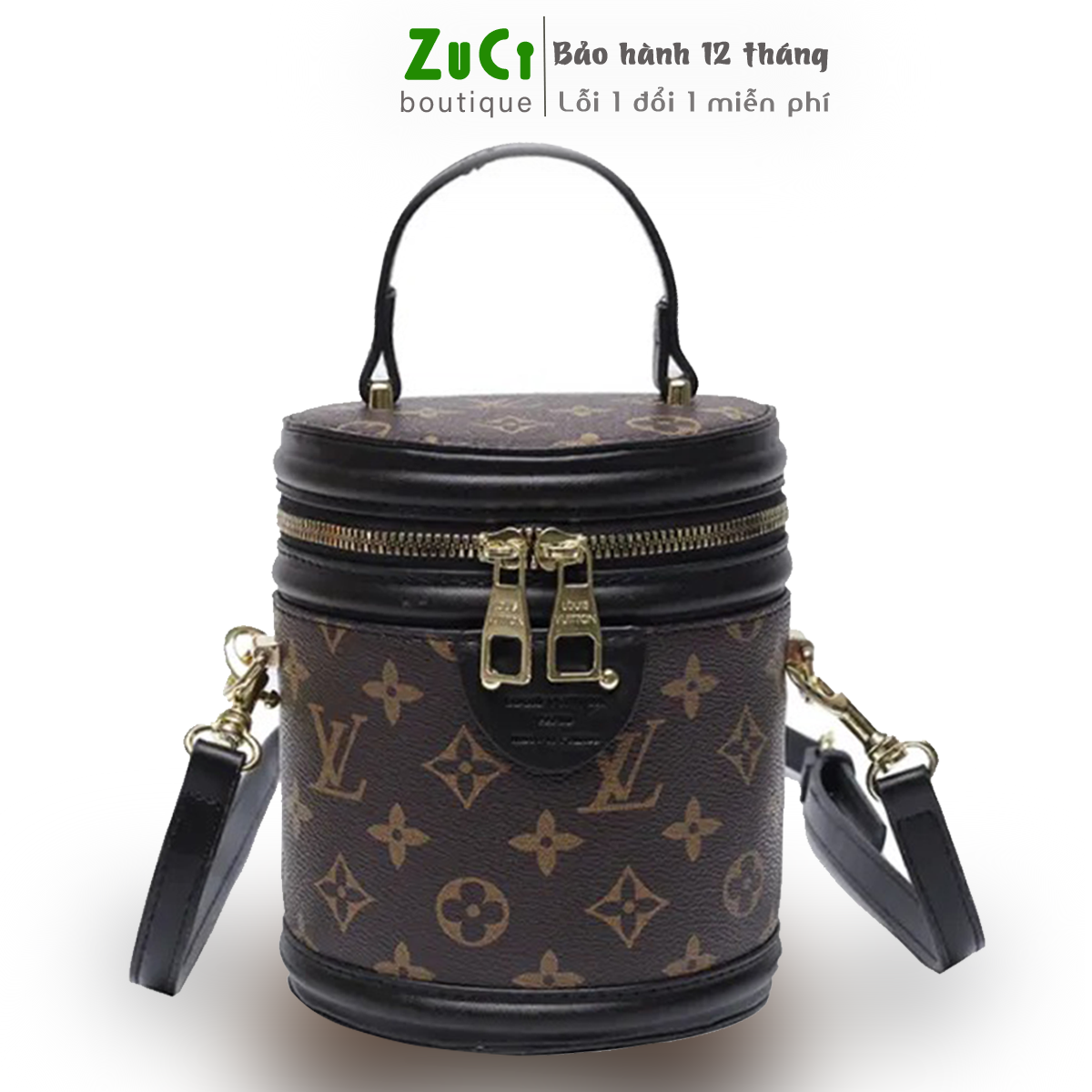 Túi xách, túi đeo chéo nữ ZuCi A19 size 16cm dáng cốp trụ tròn siêu xinh hothit thời trang Hàn Quốc