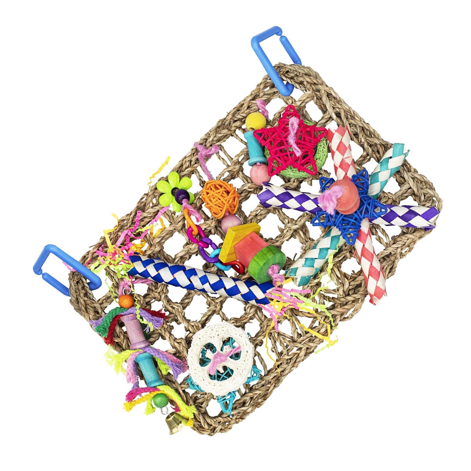 Colorful Pet Bird Foraging Wall Toy Parrot Chewing Toy for  Birds