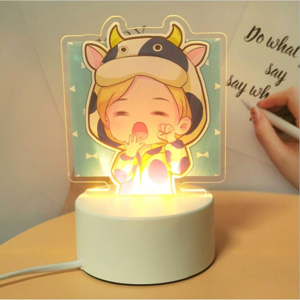 Đèn ngủ 3d decor phòng ngủ 3 chế độ, đèn ngủ dễ thương, đèn trang trí phòng ngủ- Cắm điện trực tiếp
