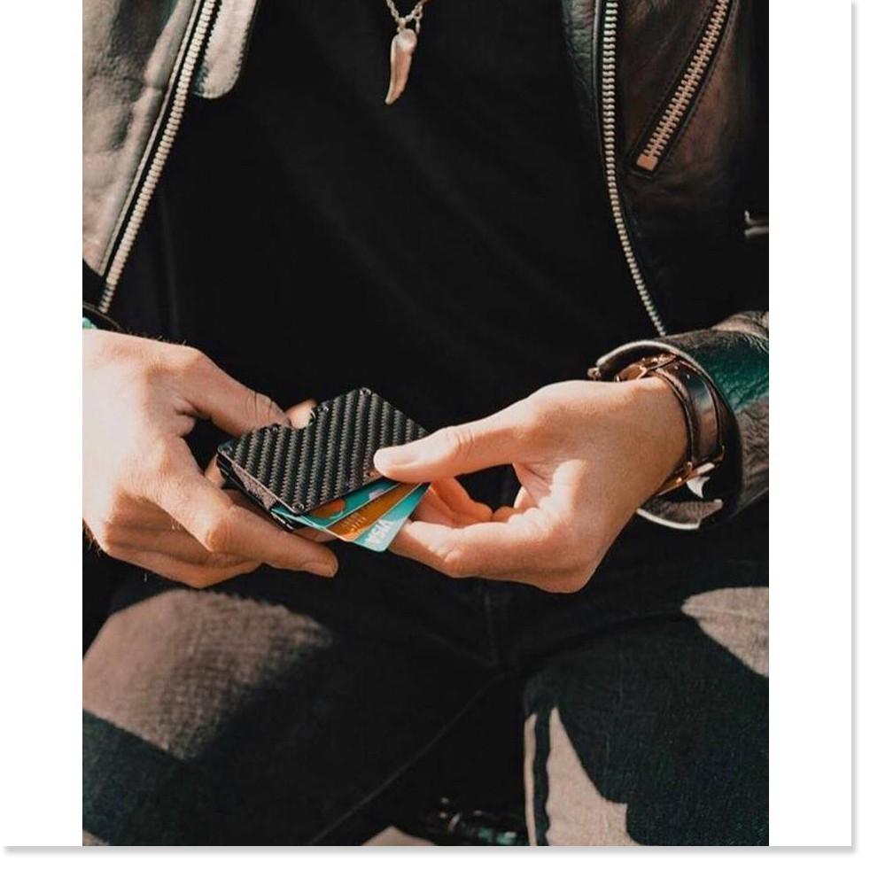 Kẹp tiền Money Clip cao cấp Carbon Fiber Metal ️ ️