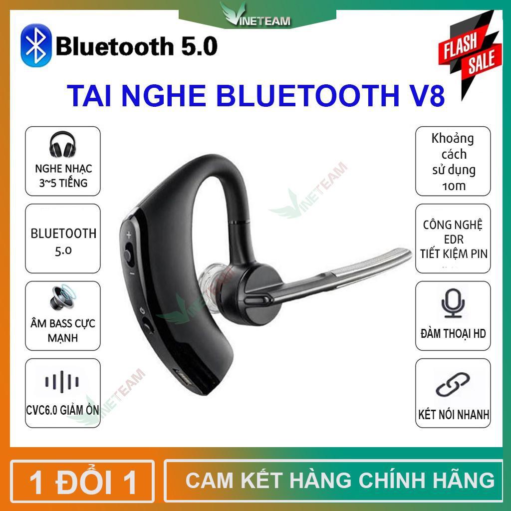 Tai nghe nhét tai Bluetooth V8 chống ồn bluetooth 5.0 cho điện thoại di động-Phiên bản mới 2019 -dc3858