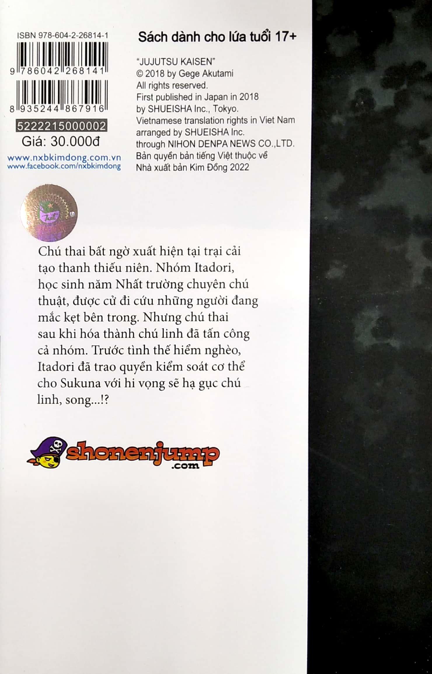 PRE-ORDER - Chú Thuật Hồi Chiến - Tập 2 - Bản Thường - Tặng Kèm Obi Và Thẻ Bo Góc Nhựa