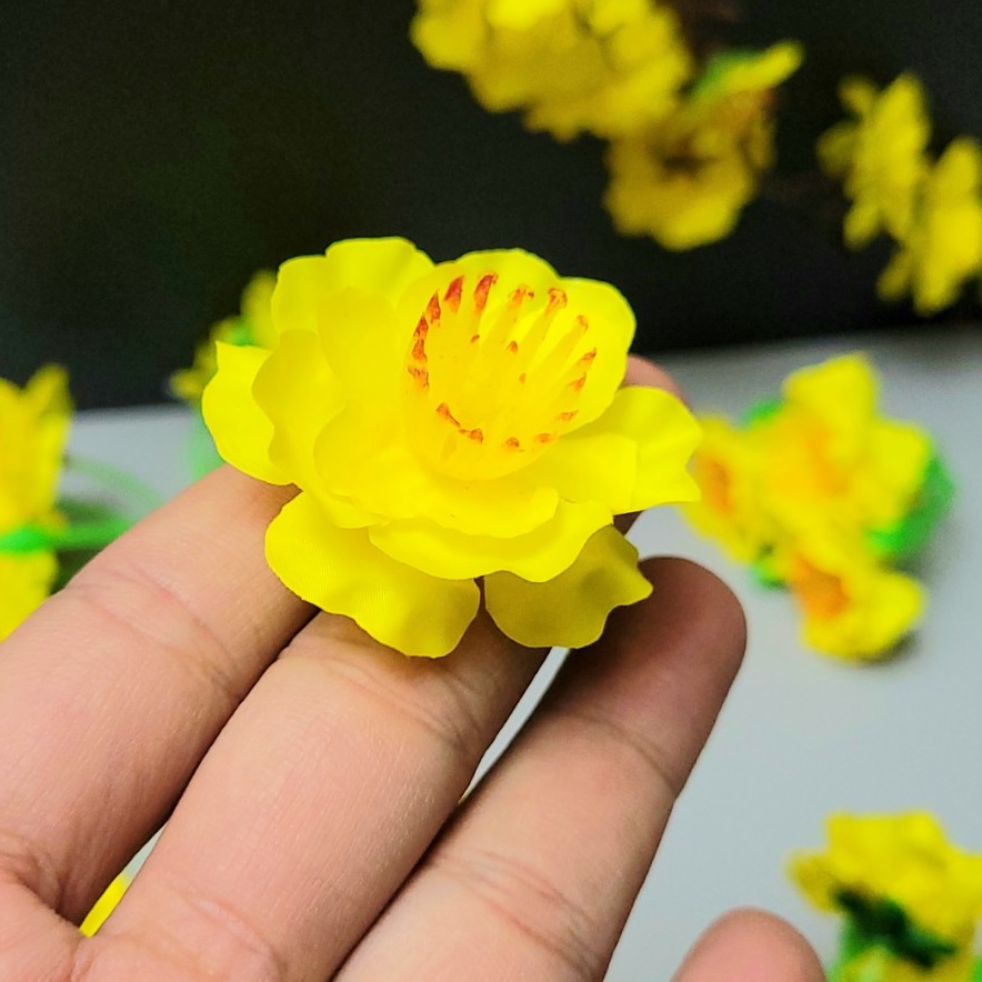 Hoa TẾT Ngày Xuân - Hoa MAI vải CHÙM , RỜI - trang trí nhà cửa , công sở - HOA TO ĐEP, SẮC SẢO - Hoa Cân Ký bán rẻ