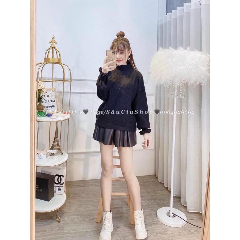 Áo len suông tay xoè hàng qc LOẠI 1