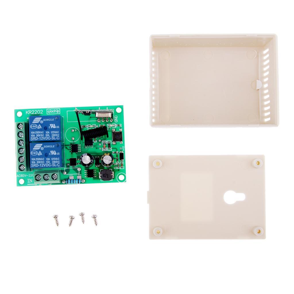 433Mhz Wireless RF Wall Panel Transmitter and Receiver Remote Control Switch