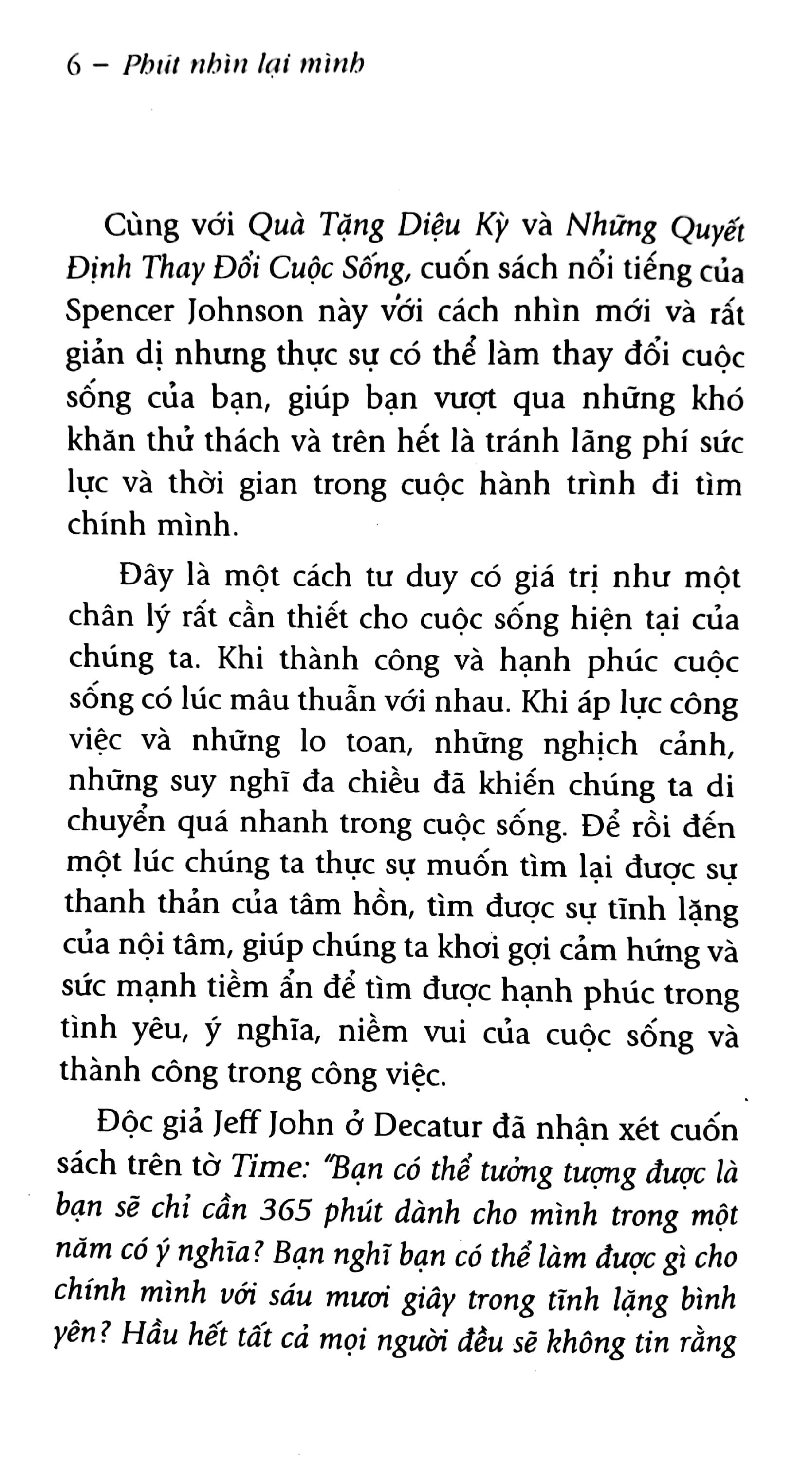 Phút Nhìn Lại Mình - One Minute For Yourself