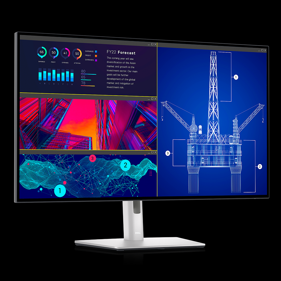 Màn hình máy tính Dell UltraSharp U2723QE 60Hz / 8ms / DP 1.4 / HDMI 2.2 / USB-C 3.2 Gen 2 / Jack Audio / Network ) - Hàng Chính Hãng