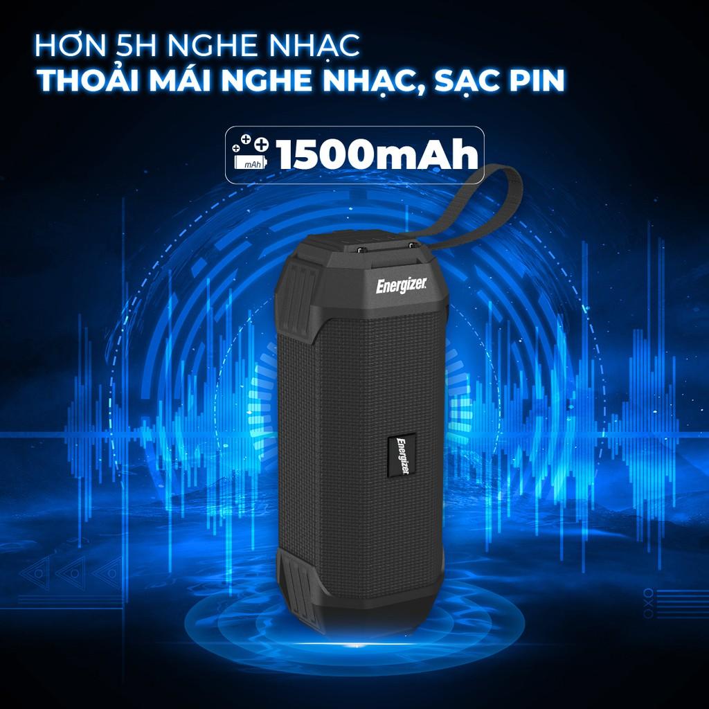 Loa Bluetooth di động Energizer BTS 104 - công suất 10W, tích hợp sạc dự phòng - Hàng Chính Hãng