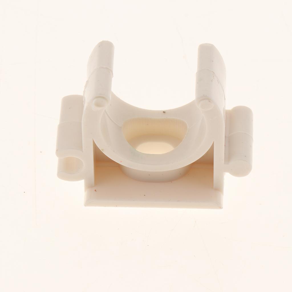 PVC Household U Shaped Water Supply Pipe Hose Clamps Clips White Product A