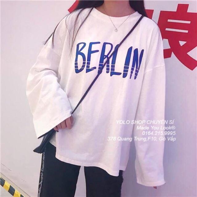 Áo Thun Tay Dài Unisex BERLIN Form Rộng Ulzzang