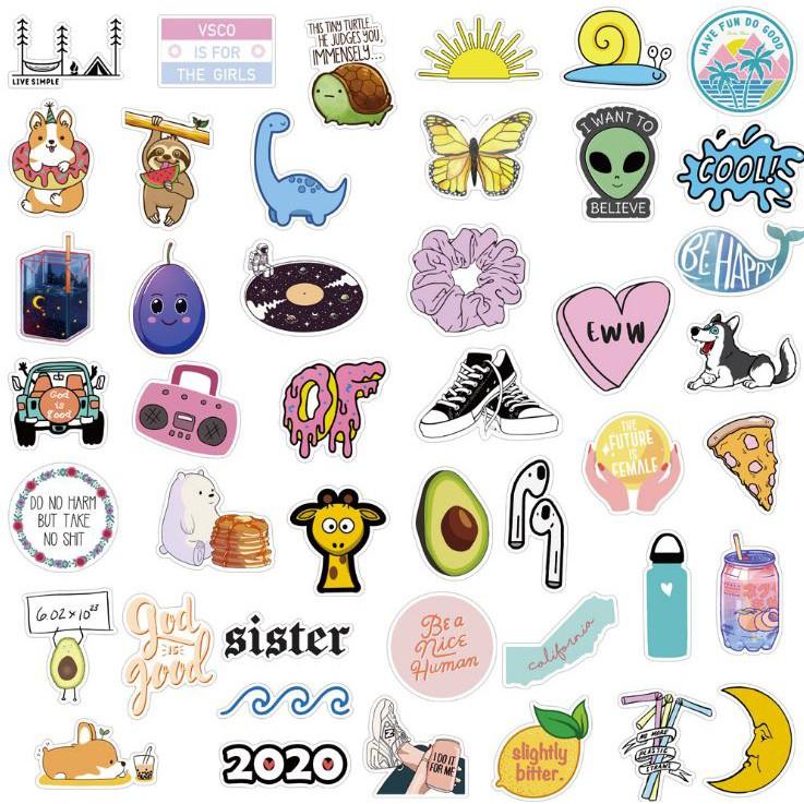 Sticker dán cao cấp CHỦ ĐỀ CUỘC SỐNG Cực COOL ms#106