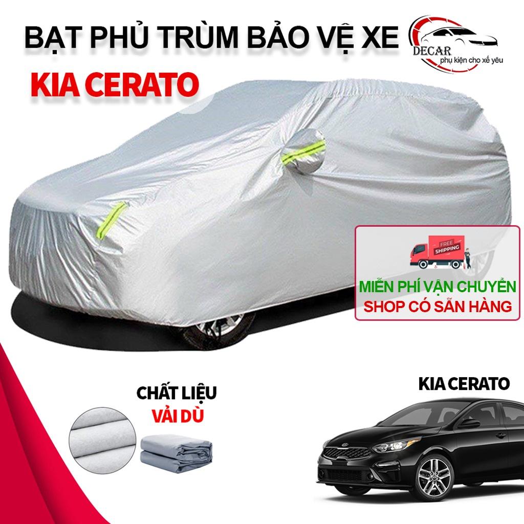 Bạt phủ trùm xe ô tô Kia Cerato , bạt vải dù Oxford đậy bao trùm xe oto 5 chỗ , áo trùm bảo vệ