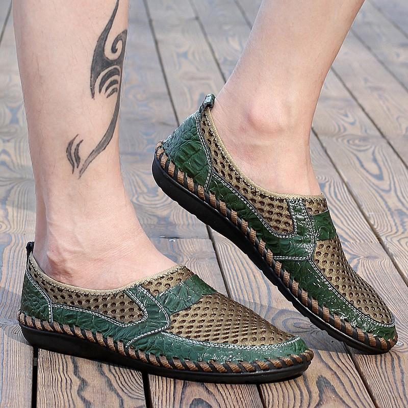 Giày lười bằng da mềm thời trang dành cho nam