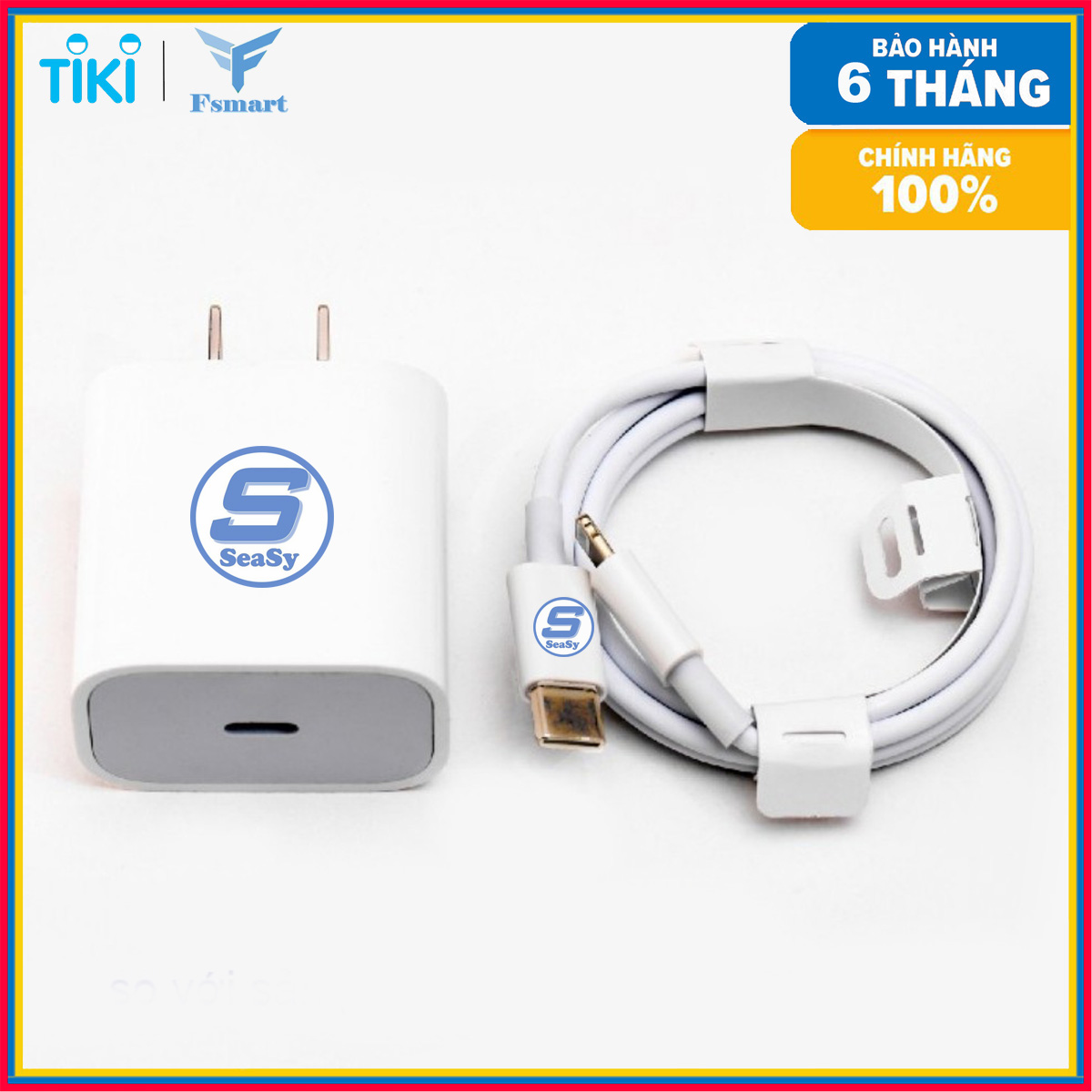 Bộ sạc nhanh Seasy 20W Type-C chuẩn PD dành cho iPhone ipad - Hàng chính hãng