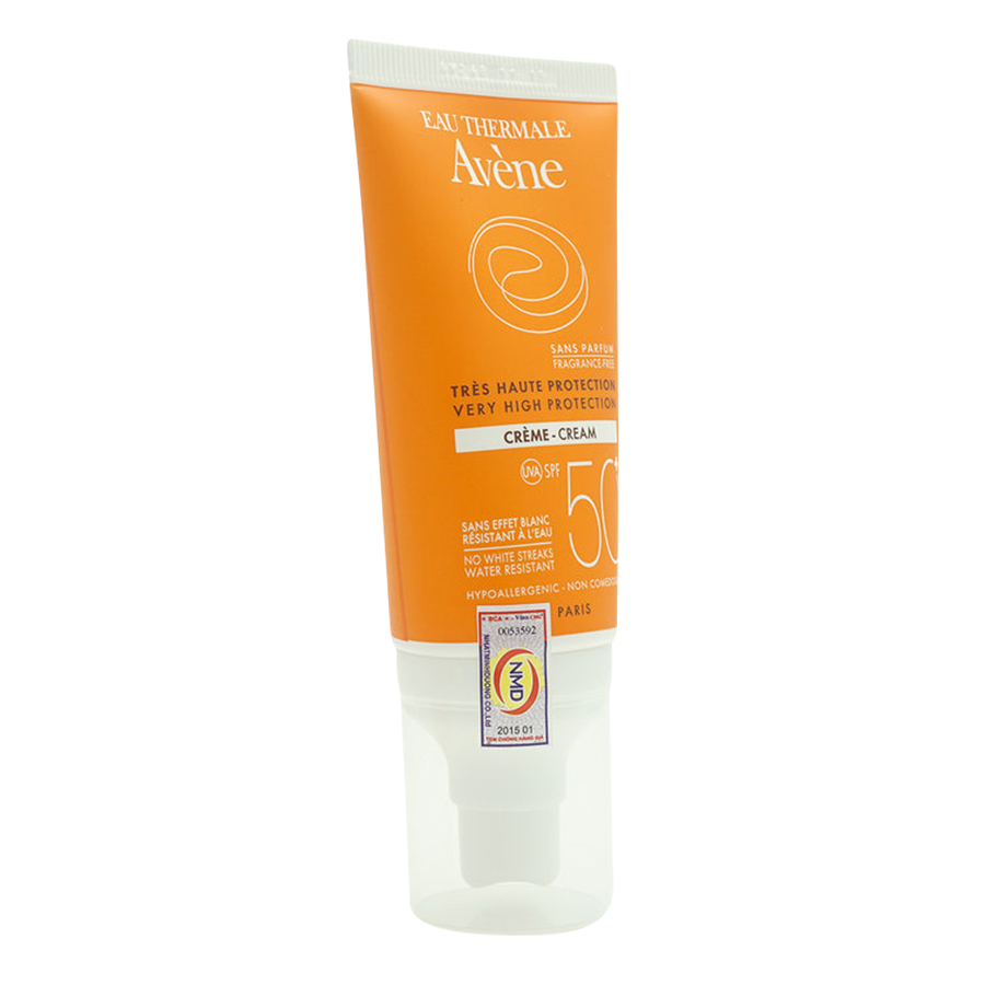 Kem Chống Nắng Không Mùi Cho Da Kích Ứng Avène Very High Protection Cream SPF50+ Fragrance Free (50ml)