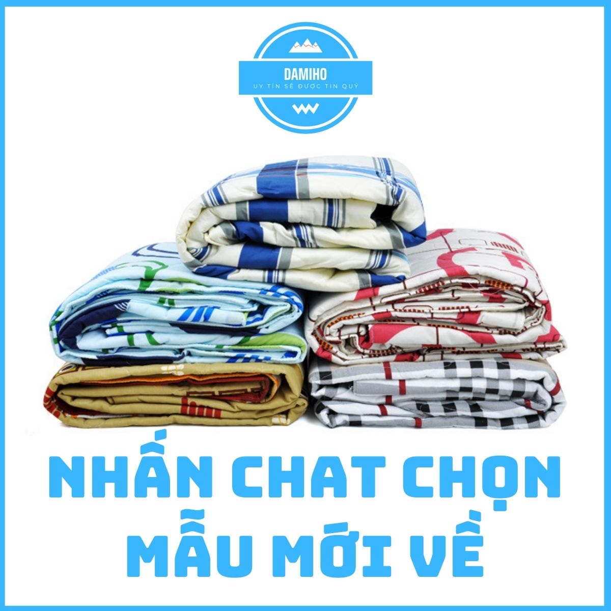 Chăn ngủ cotton chần gòn dày mát Chăn mền chăn hè cotton hàng VN cao cấp