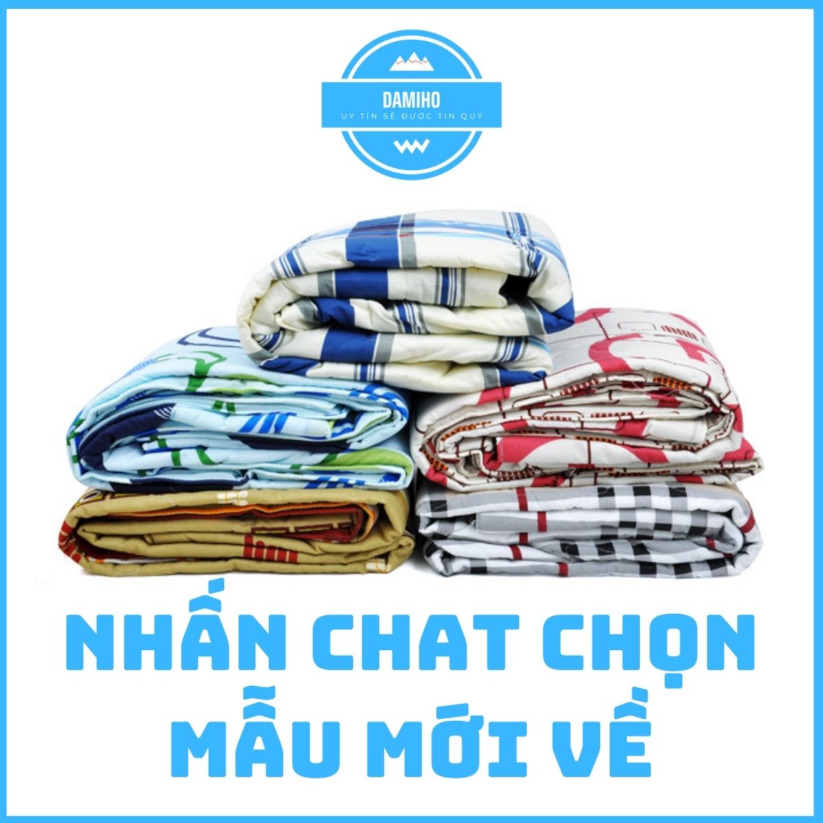 Chăn ngủ cotton chần gòn dày mát Chăn mền chăn hè cotton hàng VN cao cấp (160 x 200cm)