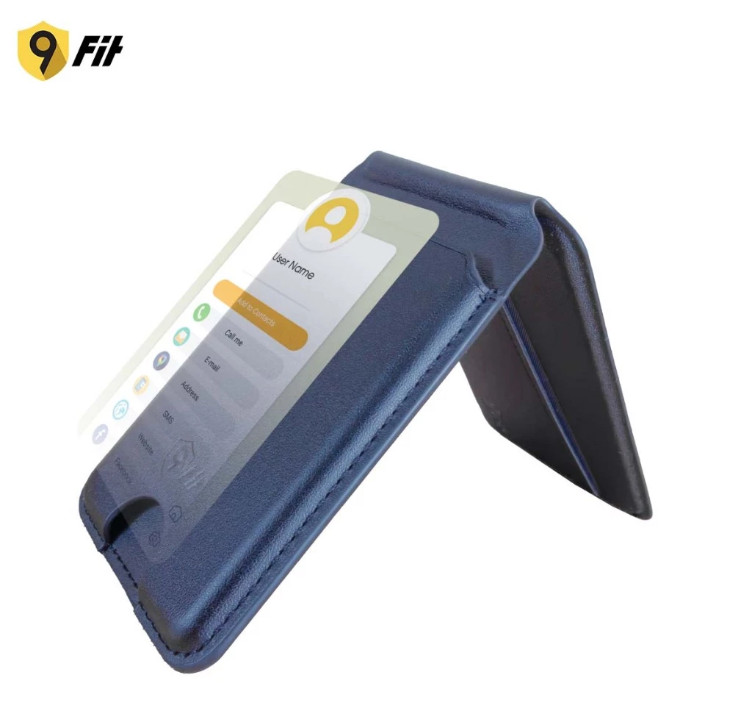 [ Hàng Chính Hãng ] Ví 9Fit EBiz Mag Wallet Stand - Ví da hít từ tính Magnetic kiêm chân đế xoay 360 độ tích hợp NFC