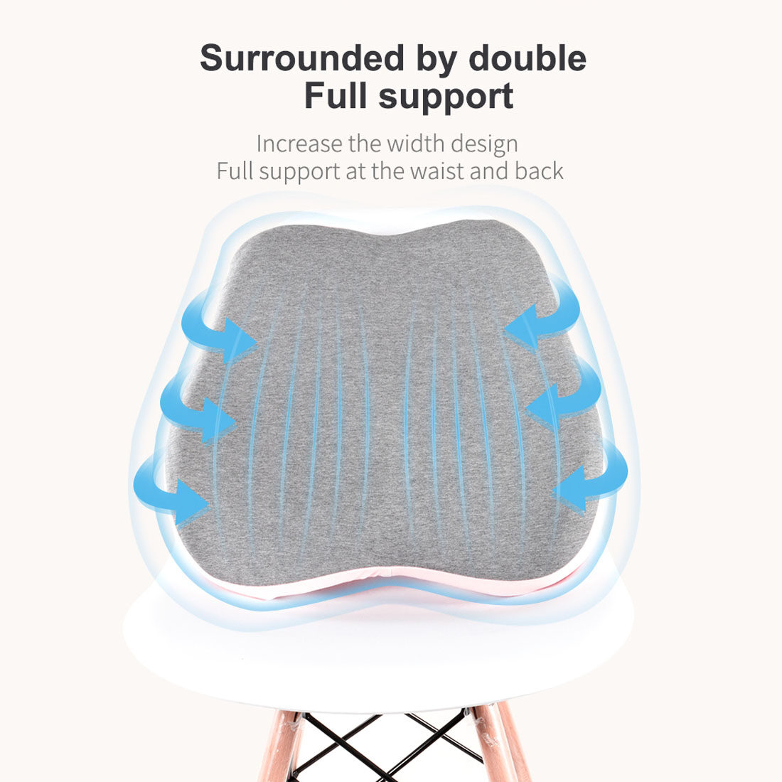 Đệm hỗ trợ thắt lưng, tựa ngồi văn phòng Memory Foam Lumbar Support Cushion