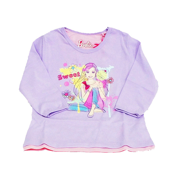 Áo Thun Tay Ngắn Tay Bé Gái Barbie B-5608-08-0