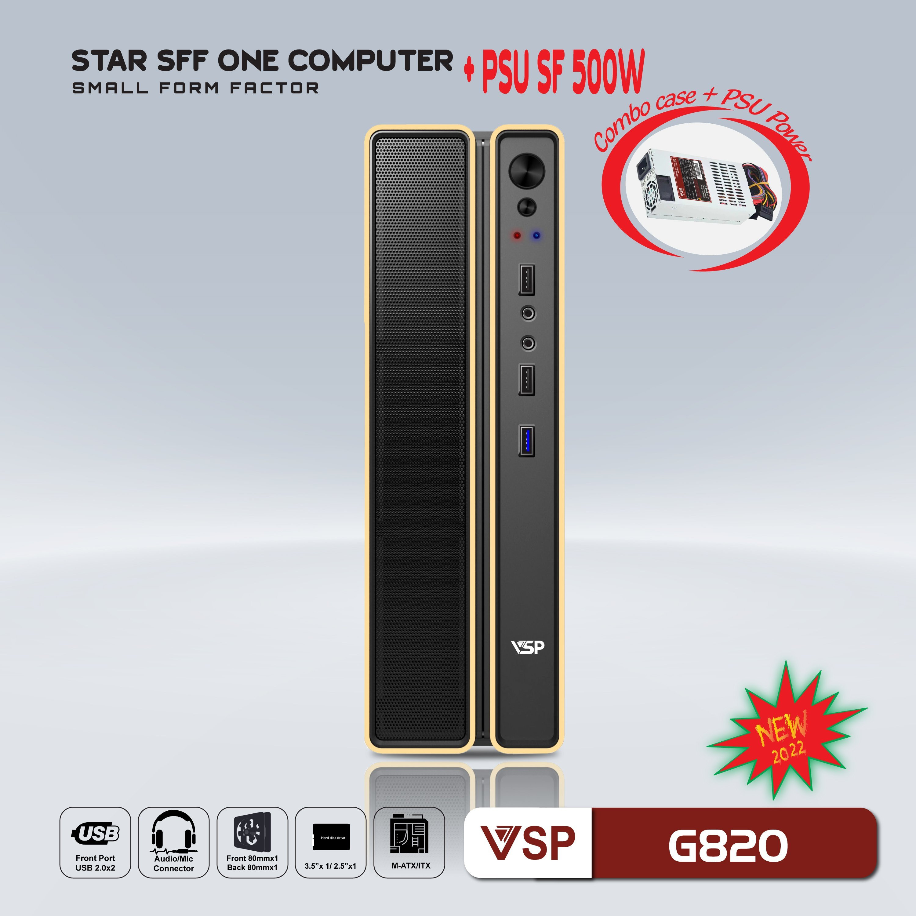 Case Nguồn SFF-G820