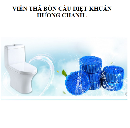 10 Viên thả tẩy bồn cầu hương chanh vệ sinh diệt khuẩn bồn cầu khử mùi hiệu quả hương thơm lâu dài GD544-KMChanh