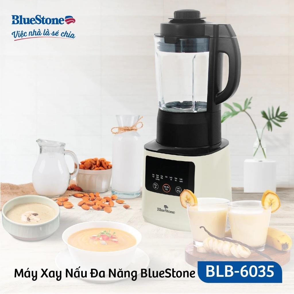 Máy Xay Nấu Đa Năng Bluestone BLB-6035, Cối Thủy Tinh 5 Lớp 1.75Lit - Lưỡi Dao 8 Cánh , Hàng Chính Hãng