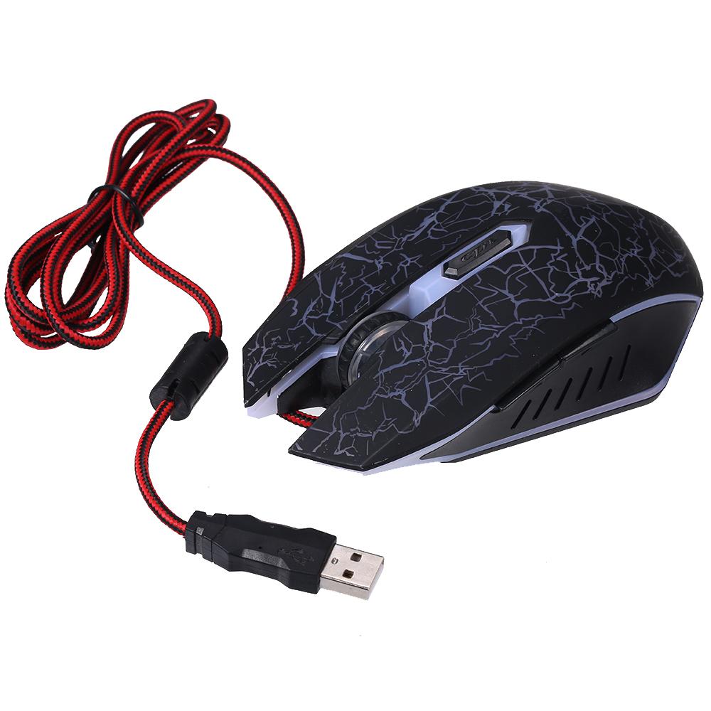 Gaming Mouse Wired RGB Ergonomic Game Mouse USB Computer Mice PC Laptop Gaming Mouse（Black）