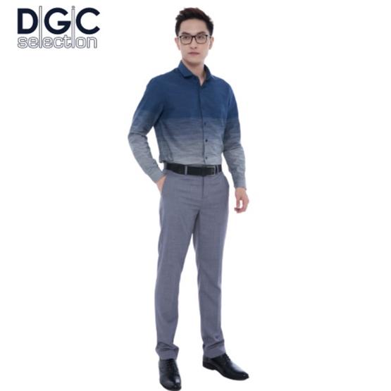 Áo sơ mi Nam dài tay phối màu cổ bẻ thanh lịch dáng ôm không túi ngực DGC - SASDCB18M-S