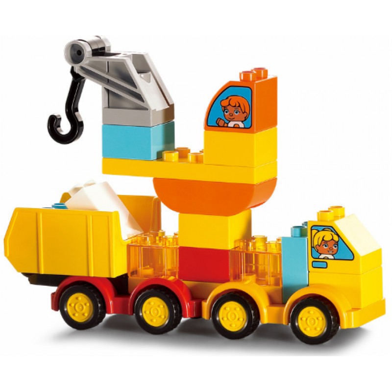 Bộ đồ chơi lắp ghép Smoneo Lego Duplo phương tiện cứu hộ giao thông - 68 mảnh ghép Toyshouse - 77004