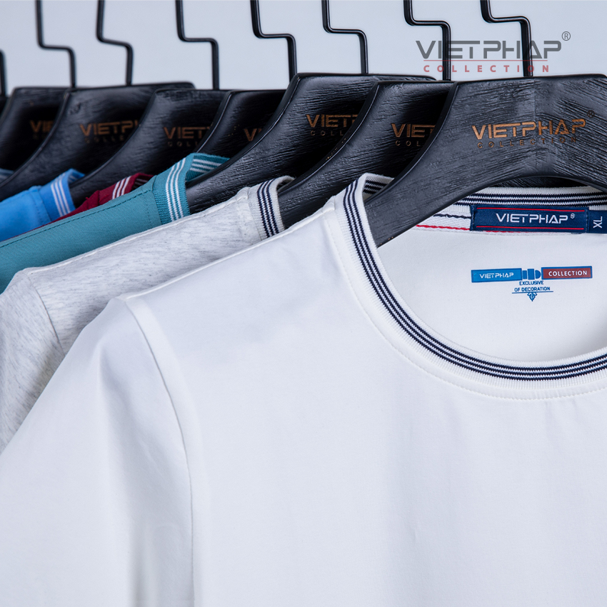 Áo Thun T-Shirt Nam Cao Cấp VIỆT PHÁP /  Chất liệu cotton 4 chiều, co dãn và thấm hút mồ hôi  9903