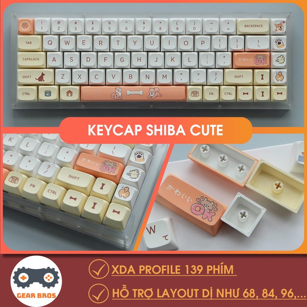 Keycap Shiba Inu XDA Thick PBT 139 Phím