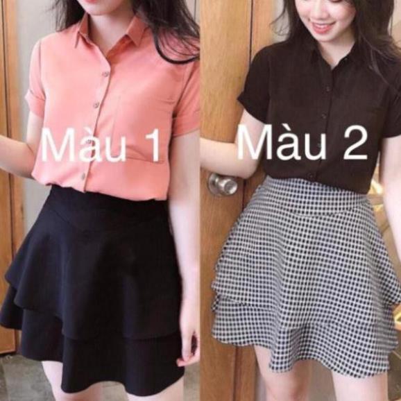 CHÂN VÁY XOÈ 2 TẦNG CÓ QUẦN BÊN TRONG