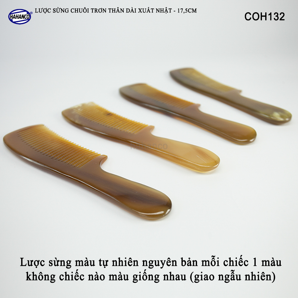 Lược sừng xuất Nhật COH133 - Mẫu lược trơn chuẩn đẹp - Chăm sóc tóc