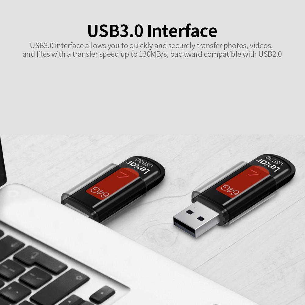 Ổ đĩa flash USB USB 3.0 Nắp trượt bảo vệ 256-bit AES Lexar S57