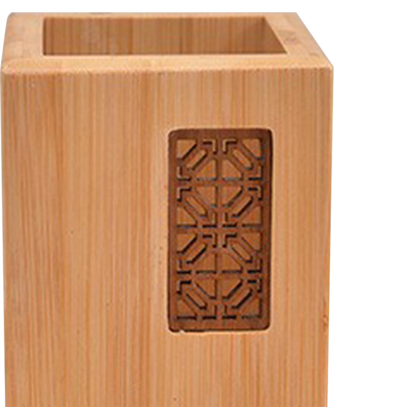 Wooden Pen Holder Desk Organizer Stationary  Art Supplies Table Desktop Display Stand Pencil Holder for Paint Brushes Make up Brushes