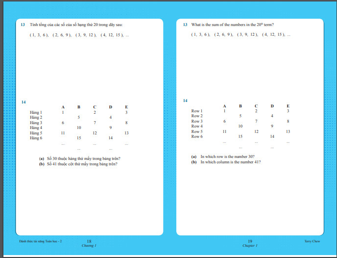 Combo 2 cuốn sách Đánh thức tài năng toán học tập 2 và tập 3 - dành cho trẻ  lớp 2-3-4  (từ 8 đến 10 tuổi)
