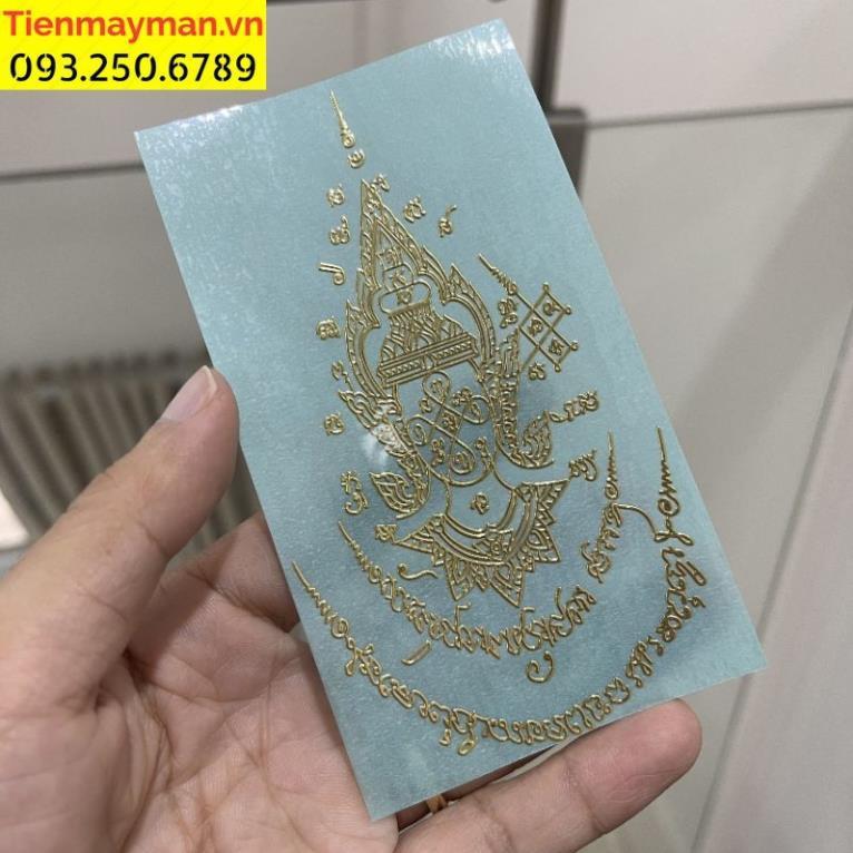 Linh phù dán điện thoại Phật Nanathong của Thái Lan may mắn bình yên