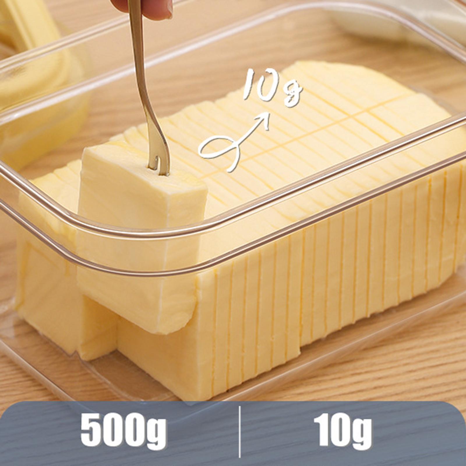2 in 1 Clear Butter Container Cheese Keeper with Sealed Lid