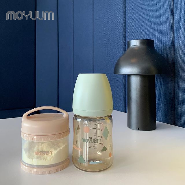 Bình sữa MOYUUM nhựa PPSU 170ml, 270ml núm 0-3m (phiên bản Mây xanh)
